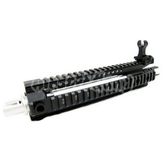 E&C CNC Aluminum MK110 RAS Front Set Handguard Rail System With 9.5" Inches Outer Barrel For M4 M16 M4A1 Series AEG Airsoft Black