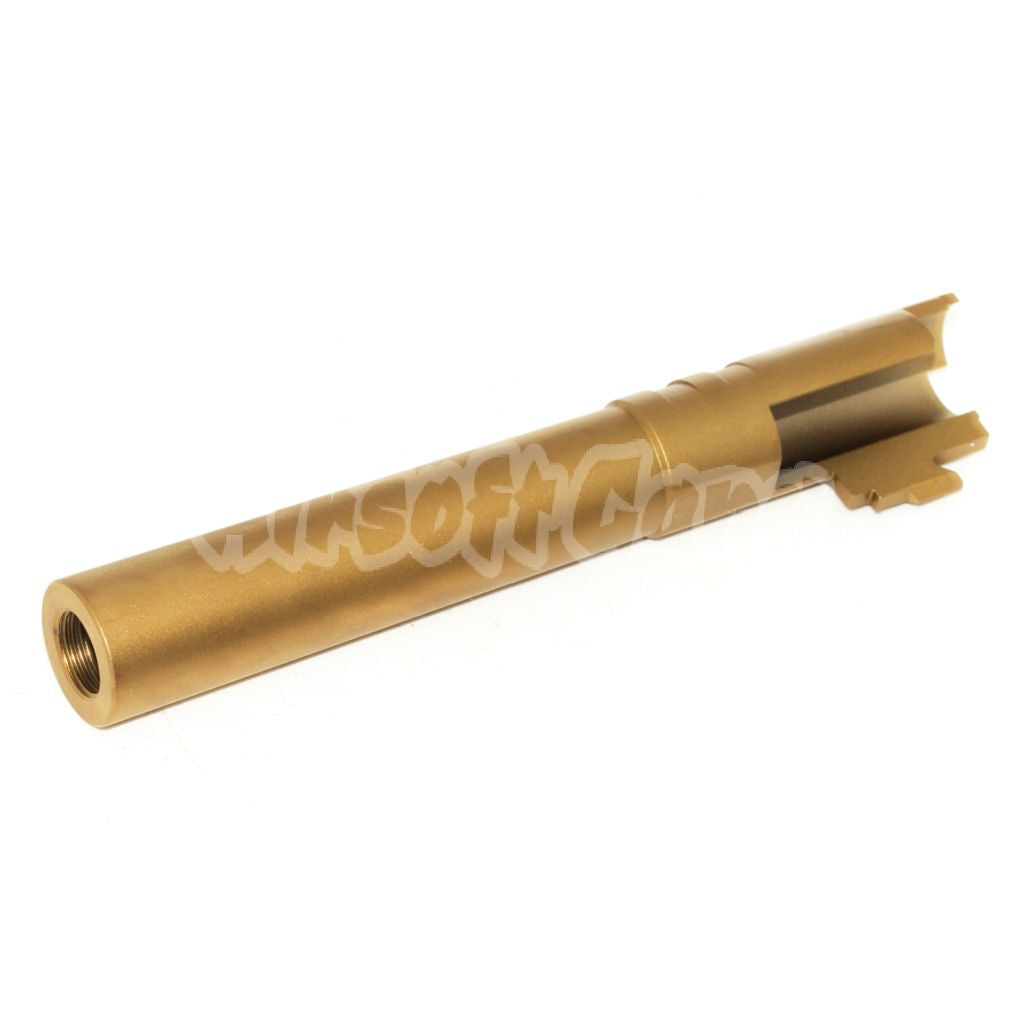 Airsoft 5KU 5" Inches Steel Outer Barrel +11mm CW for Tokyo Marui Hi-Capa 5.1 GBB Gold