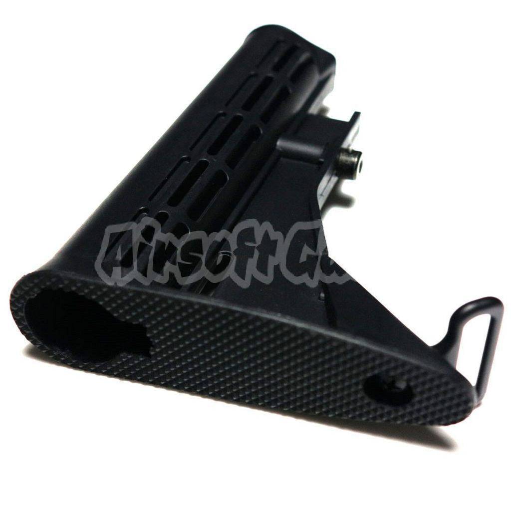 E&C 6-Position Sliding Stock For HK416 M4 M16 Series AEG Airsoft Black