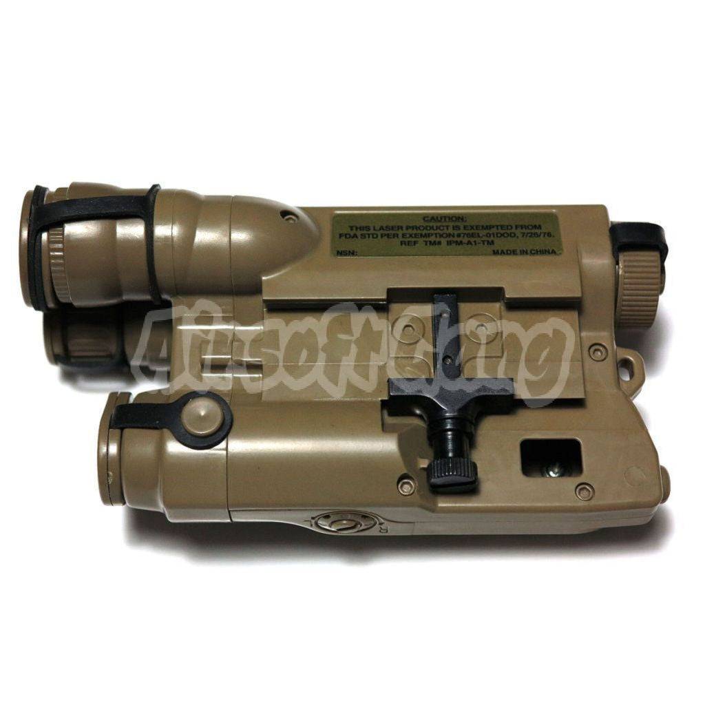 PEQ-16 Style Battery Case Box with RIS Mount For AEG Airsoft Dark Earth