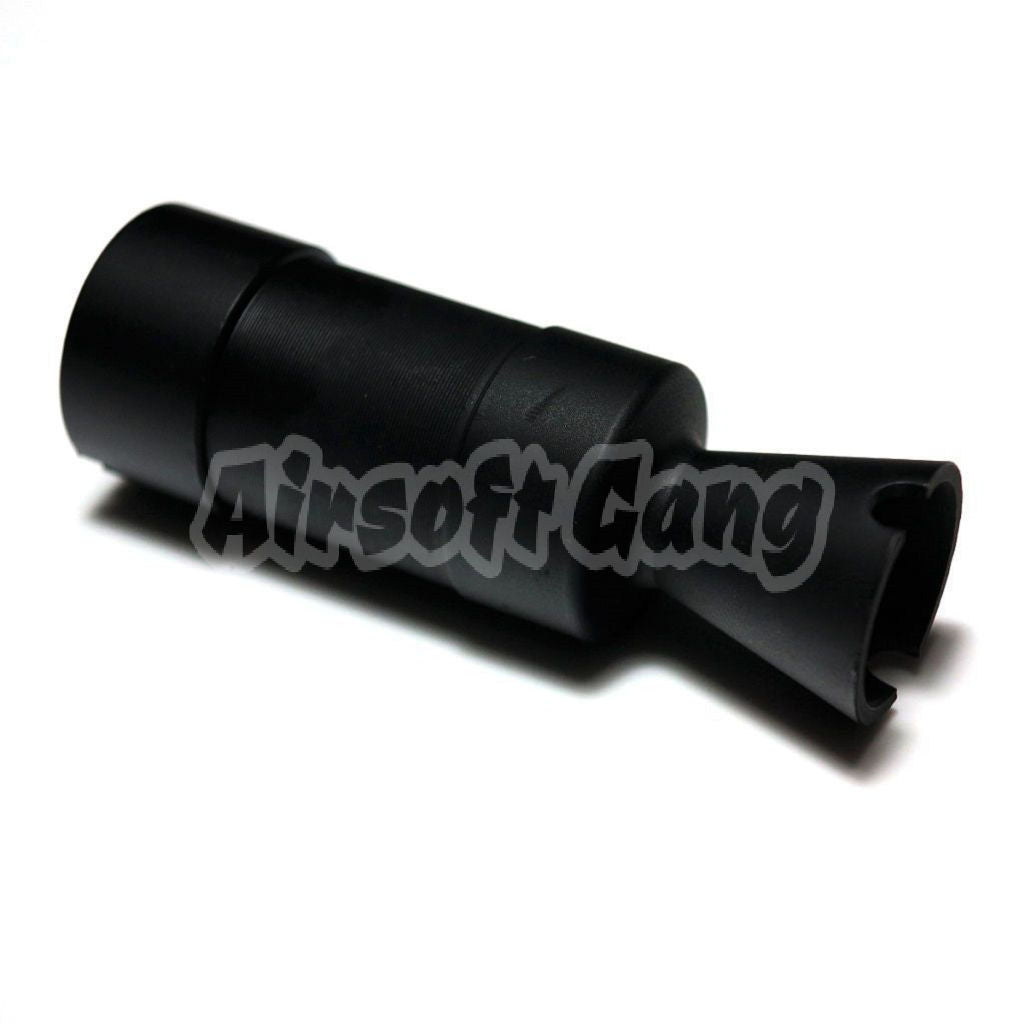 D-BOYS AK74U Flash Hider For All -14mm CCW Threading Rifle Black