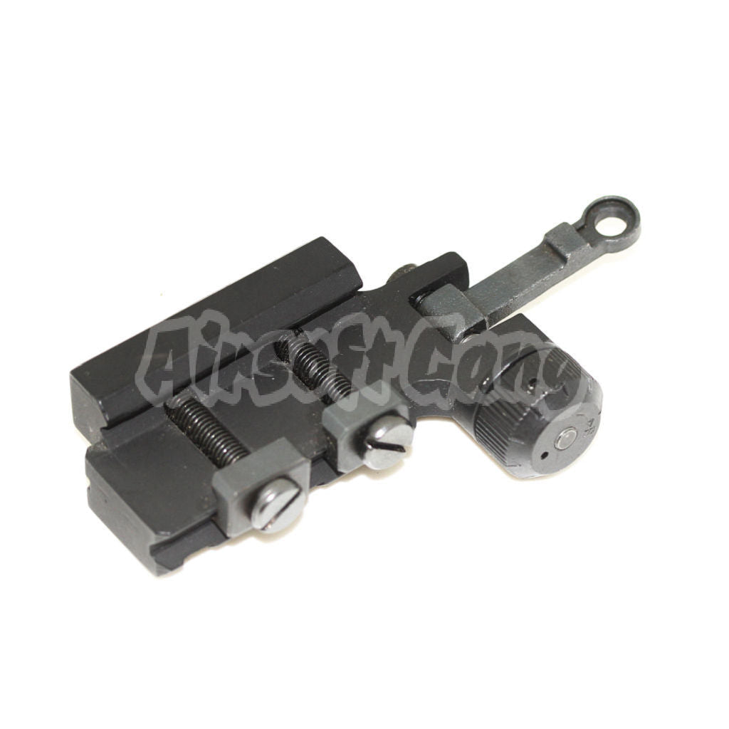 D-BOYS PDW Flip-Up Rear Sight Base Black