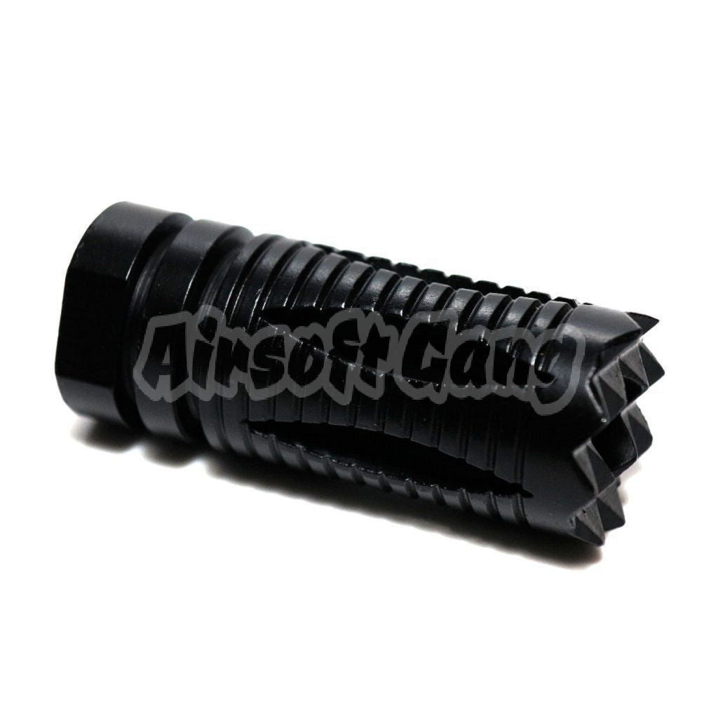 D-BOYS Tenderizer Flash Hider For All -14mm CCW Threading Rifle Black