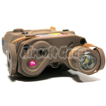 FMA PEQ-15 Red Dot Laser & LED Flashlight Dark Earth Brown