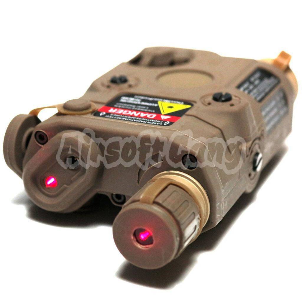 FMA PEQ-15 Red Dot Laser & LED Flashlight Dark Earth Brown