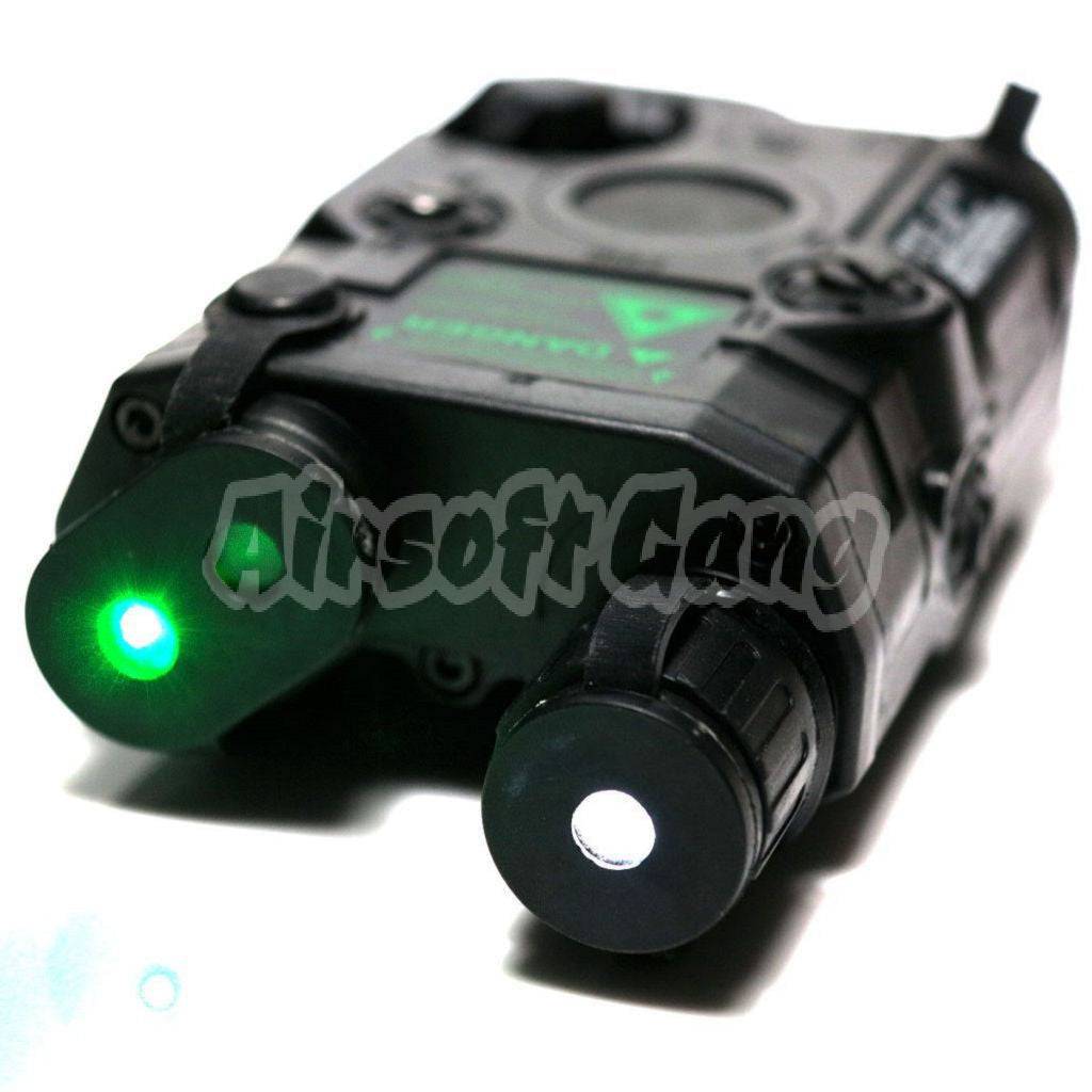 FMA PEQ-15 Green Dot Laser & LED Flashlight Black