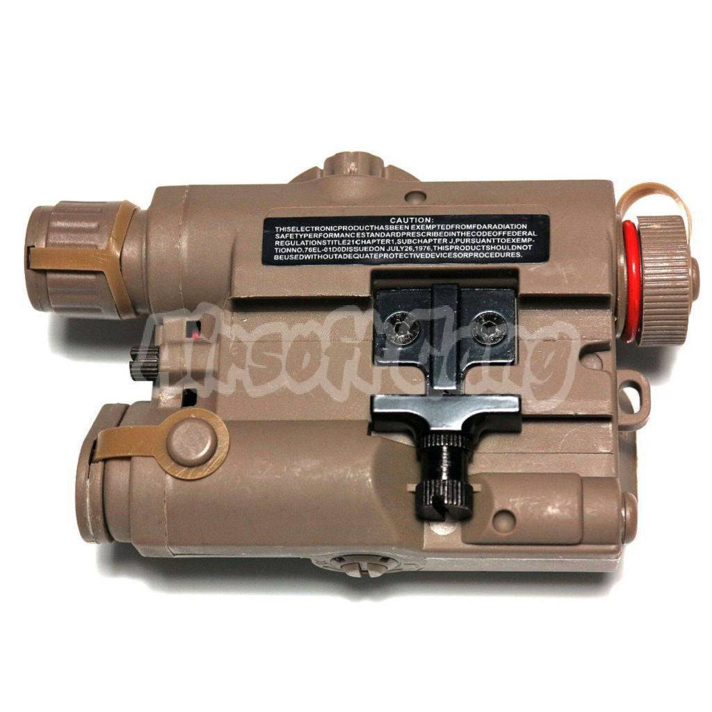 FMA PEQ 15 Style Case Box Black with Green Dot Laser Dark Earth Brown