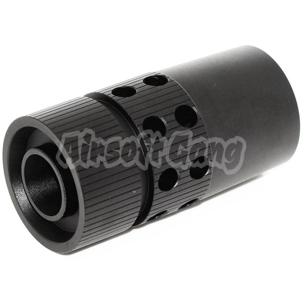 Large CQB Type Metal Flash Hider -14mm CCW Threading Black