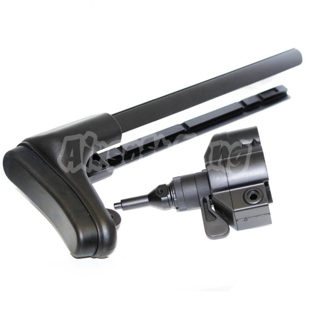 CYMA Retractable Stock For MP5 Series Tokyo Marui / ICS / Classic Army AEG Airsoft Black