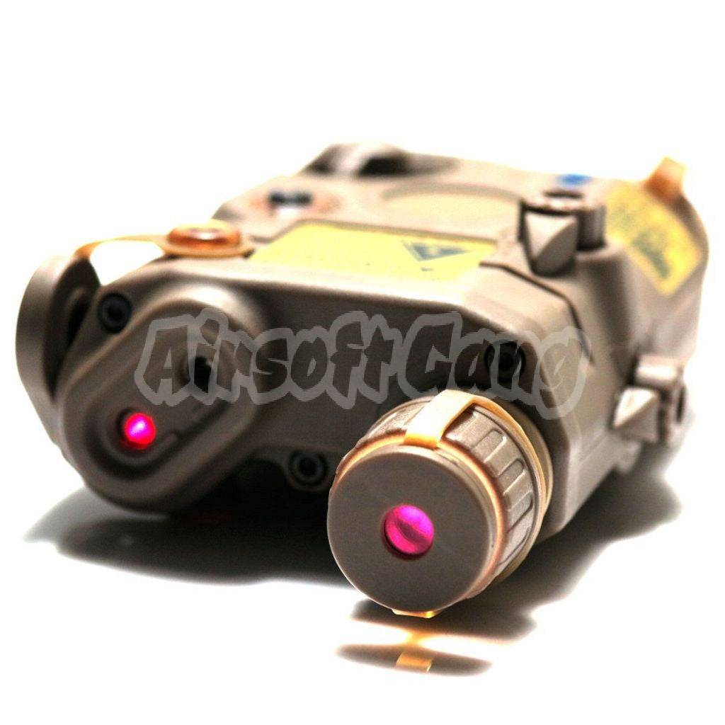 FMA PEQ 15 LA Style Upgrade Version Box with Red Dot Laser Dark Earth Brown