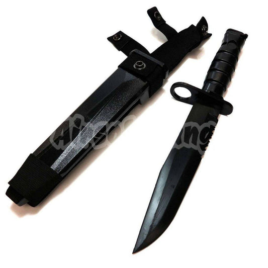 CYMA Plastic M10 Knife(Non-Sharp Soft Rubber Fake Knife) with Sheath Black