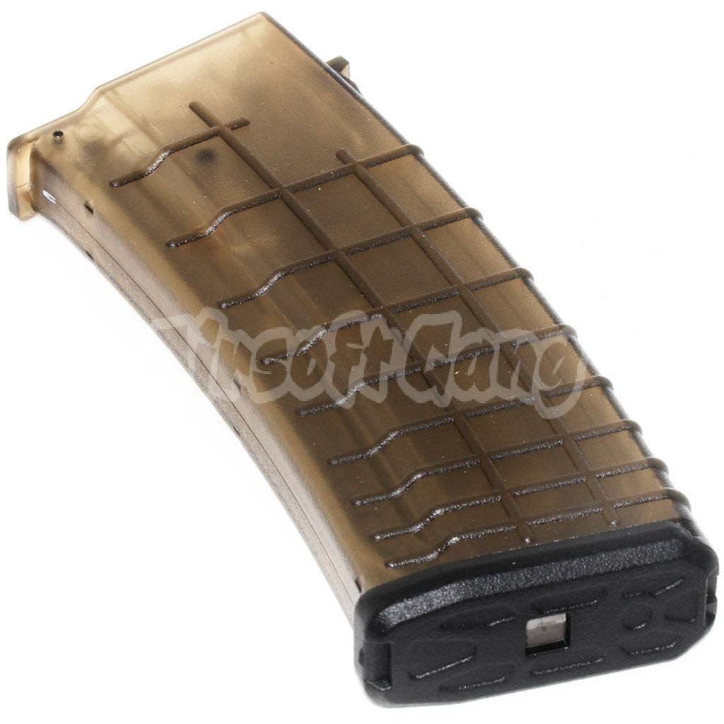 CYMA 170rd Mid-Cap Waffle Magazine For AK-Series CYMA / Tokyo Marui / D-Boys / Jing Gong JG / Classic Army / ICS / APS AEG Airsoft Semi Transparent