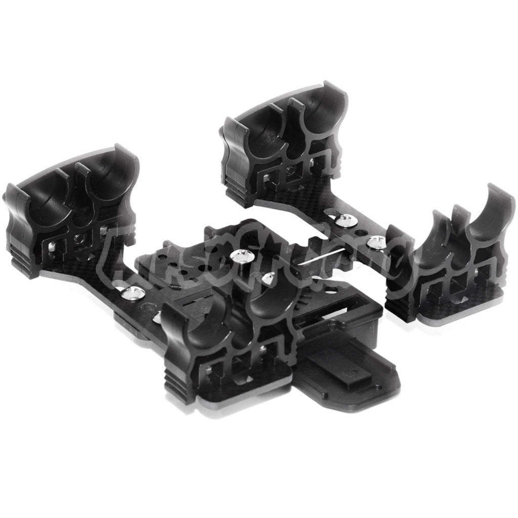 APS 2x Quad-Load Shotshell Caddy System With Belt Loop Black