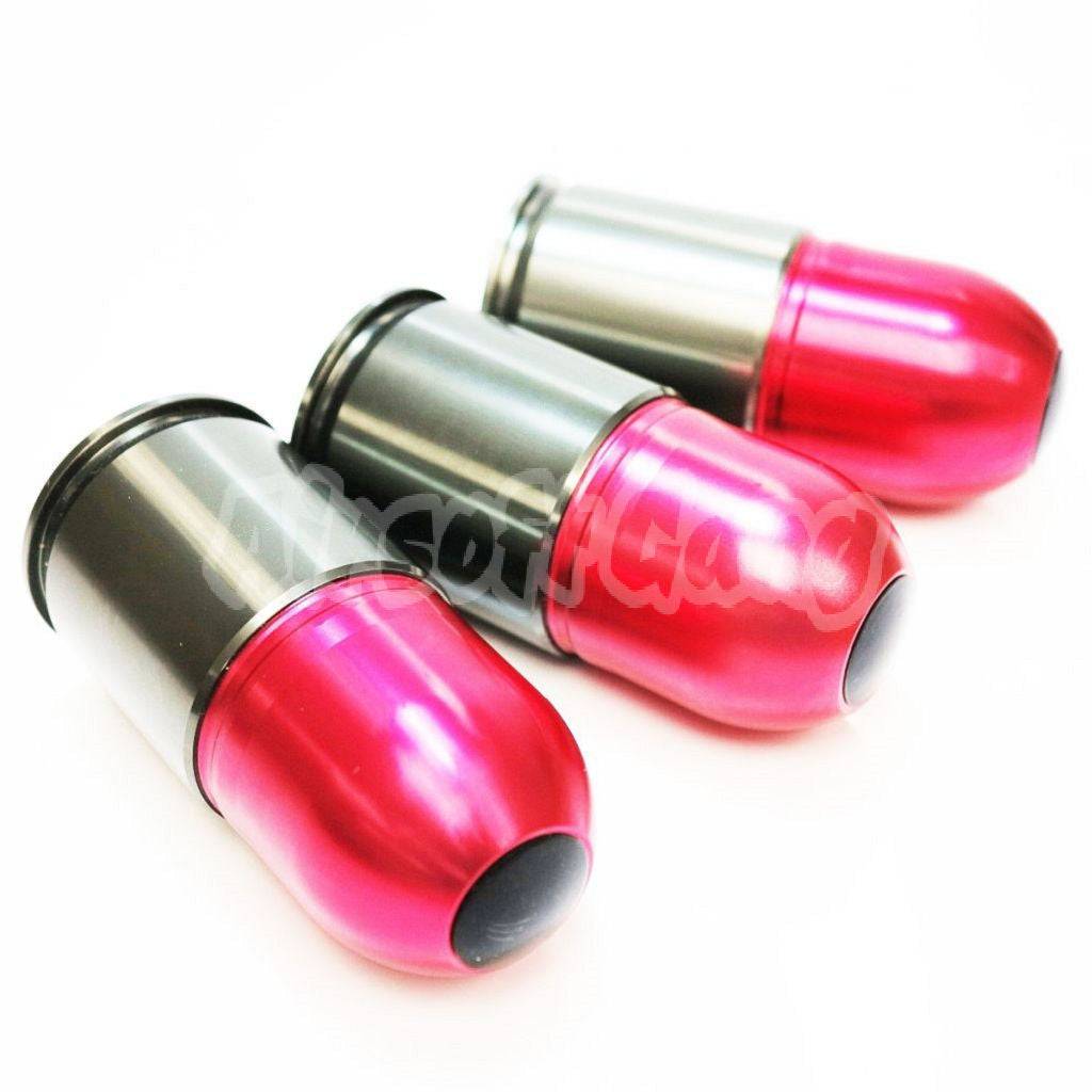 3pcs 40mm Co2 Gas Grenade Cartridge Shell Short Type Paintball/BB Shower