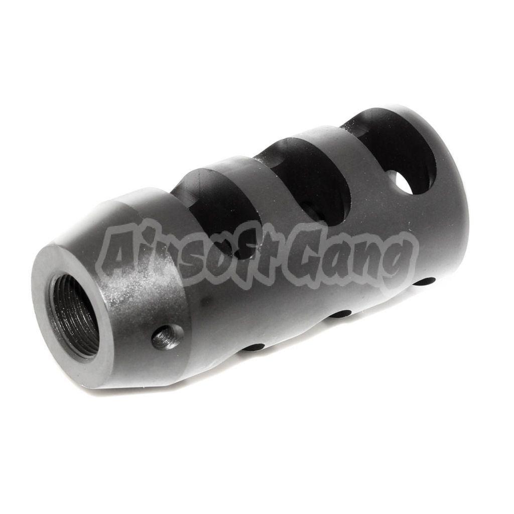 Airsoft King Arms 68mm M700 Tactical Round Flash Hider -14mm CCW Threading