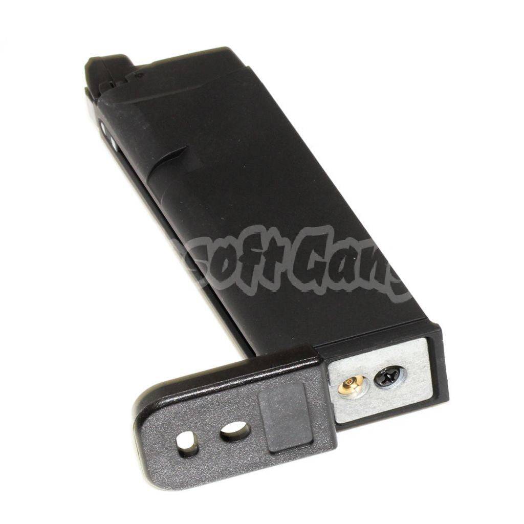 Airsoft 20rd Gas Magazine for EMG SAI BLU COMPACT / AW / WE / Tokyo Marui G19 G23 G26 Series GBB Pistol Black
