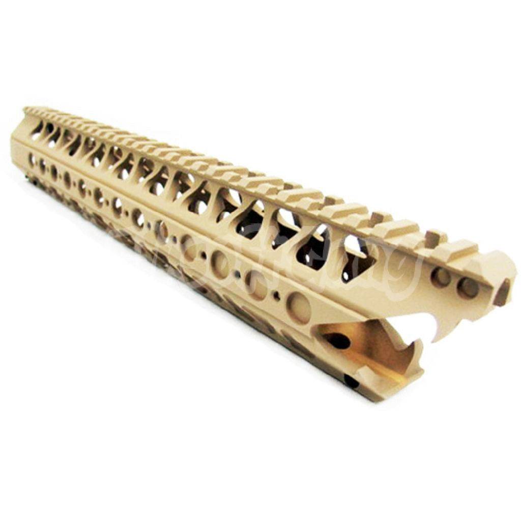 ADWC 13.2" Inches CNC Aluminum Wire Cutter Rail System Handguard For M4 M16 Series AEG Airsoft Dark Earth