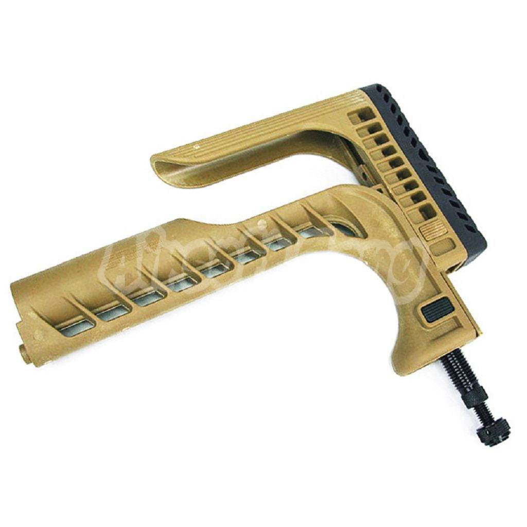 SSR-25 Sniper Adjustable Stock For M4 M16 SR25 Series AEG Dark Earth Tan