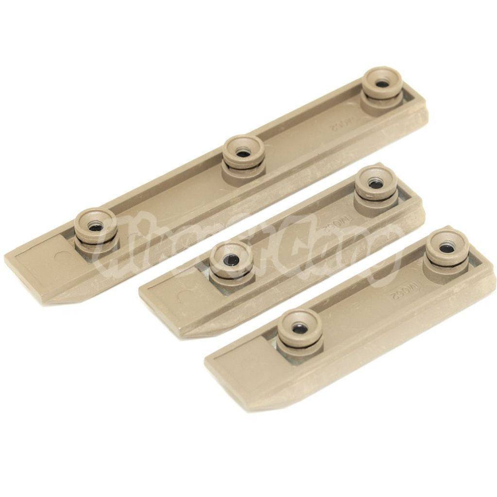3pcs 67mm/67mm/102mm UXR4 Keymod Rail Set Dark Earth Tan