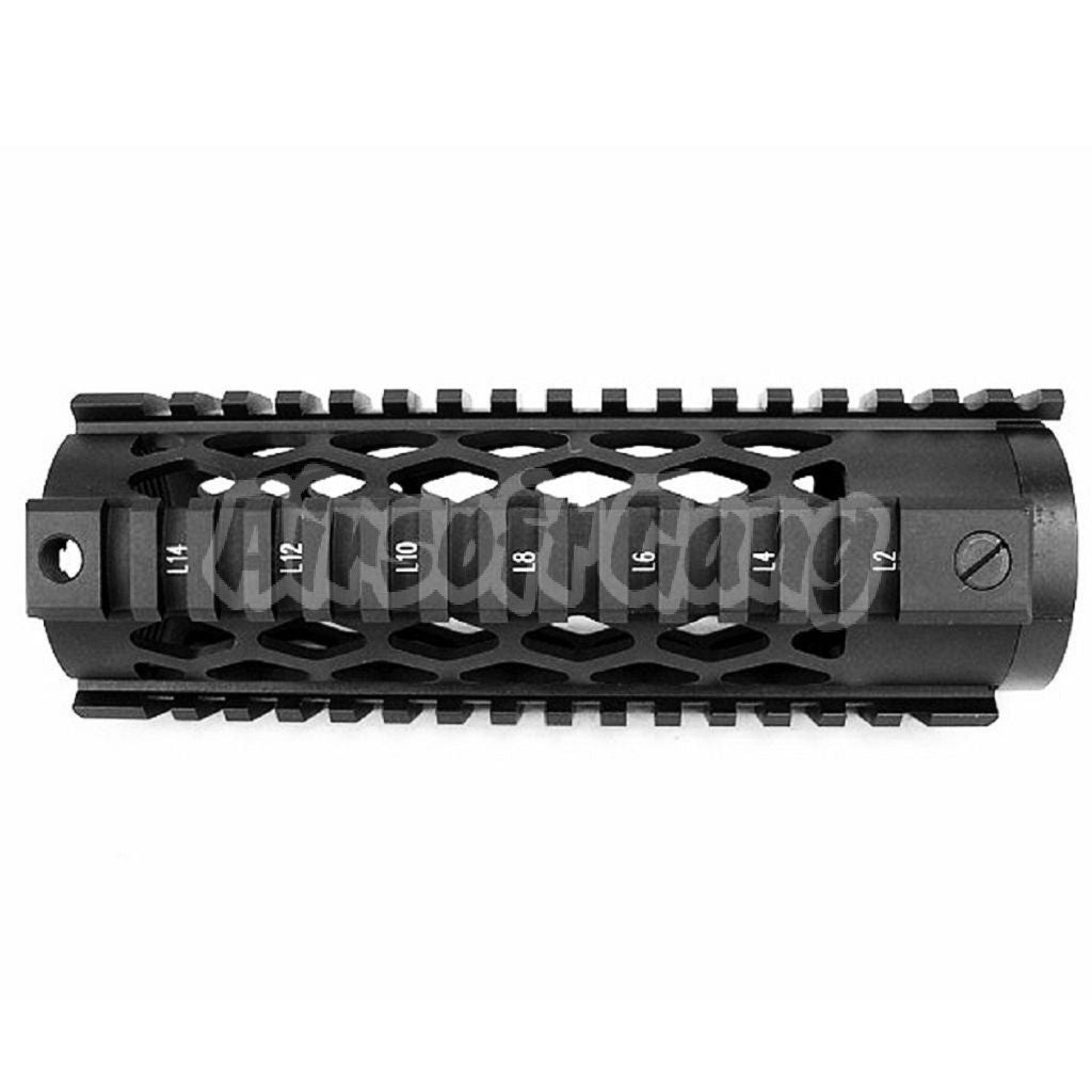 5KU Diamond Series Carbine RAS Rail System Handguard For M4 M16 Series AEG GBB Airsoft Black
