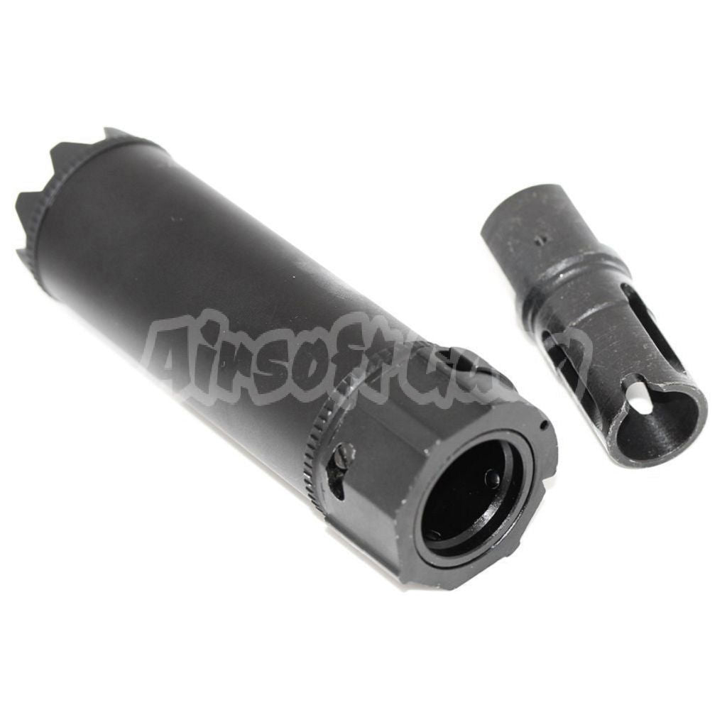 5KU Socom Mini Monster QD Suppressor Silencer -14mm CCW AEG GBB Black