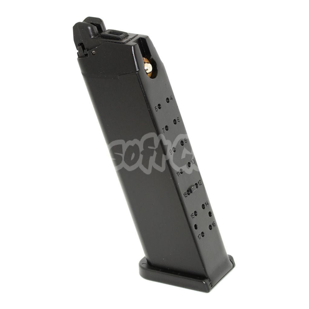 APS 23rd Top Gas Turbo Magazine For G17 G18C / APS Black Hornet , Dragonfly , Scorpion , Shark , Spyder , X1-CAP / Tokyo Marui / WE / Armorer Works GBB Airsoft Pistol Black