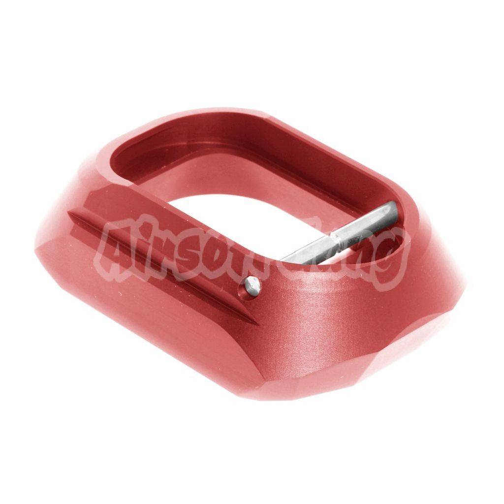 Airsoft 5KU SHPD Style Magwell For Tokyo Marui Hi-Capa Series GBB Pistol Red