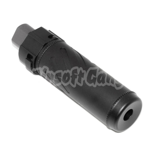 Airsoft 5KU 128mm/149mm SOCOM556 Mini QD Suppressor Silencer B -14mm CCW Flash Hider Black