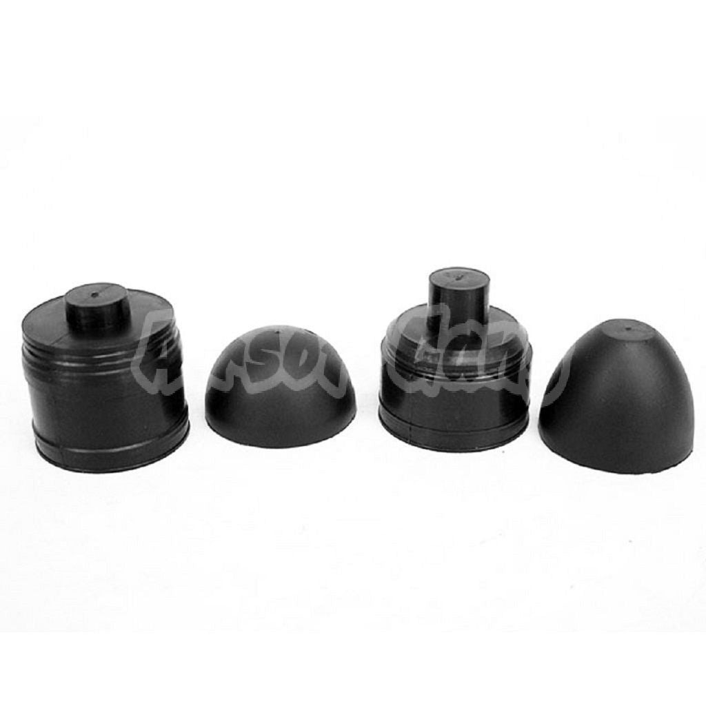 5KU 12pcs Replacement Rubber Bullet Greande Head For 40mm Cartridge Shell Black