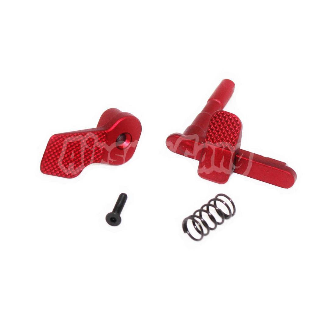 APS Ambidextrous Mag Magazine Release Catch For M4 M16 Series AEG Airsoft Red