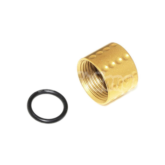 Airsoft 5KU Spots Knurled Thread Protector Barrel Cover -14mm CCW For Tokyo Marui G17 GBB Pistols Gold