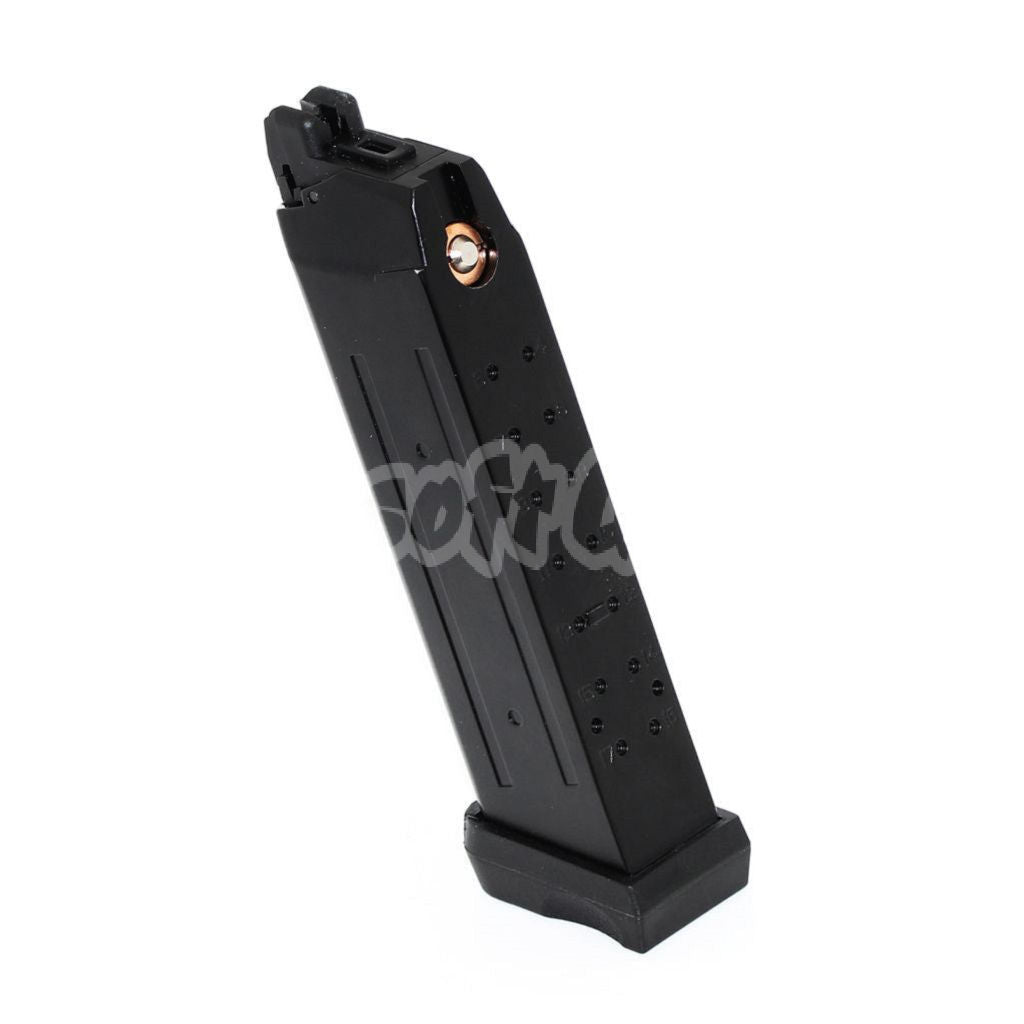 APS 23rd Dual Power Co2 Magazine For G17 G18C ACP601 ACP606 A-CAP Z1-CAP Black Hornet Dragonfly Scorpion SHARK Spyder X1-CAP / Tokyo Marui / WE / Armorer Works GBB Airsoft Pistol Black