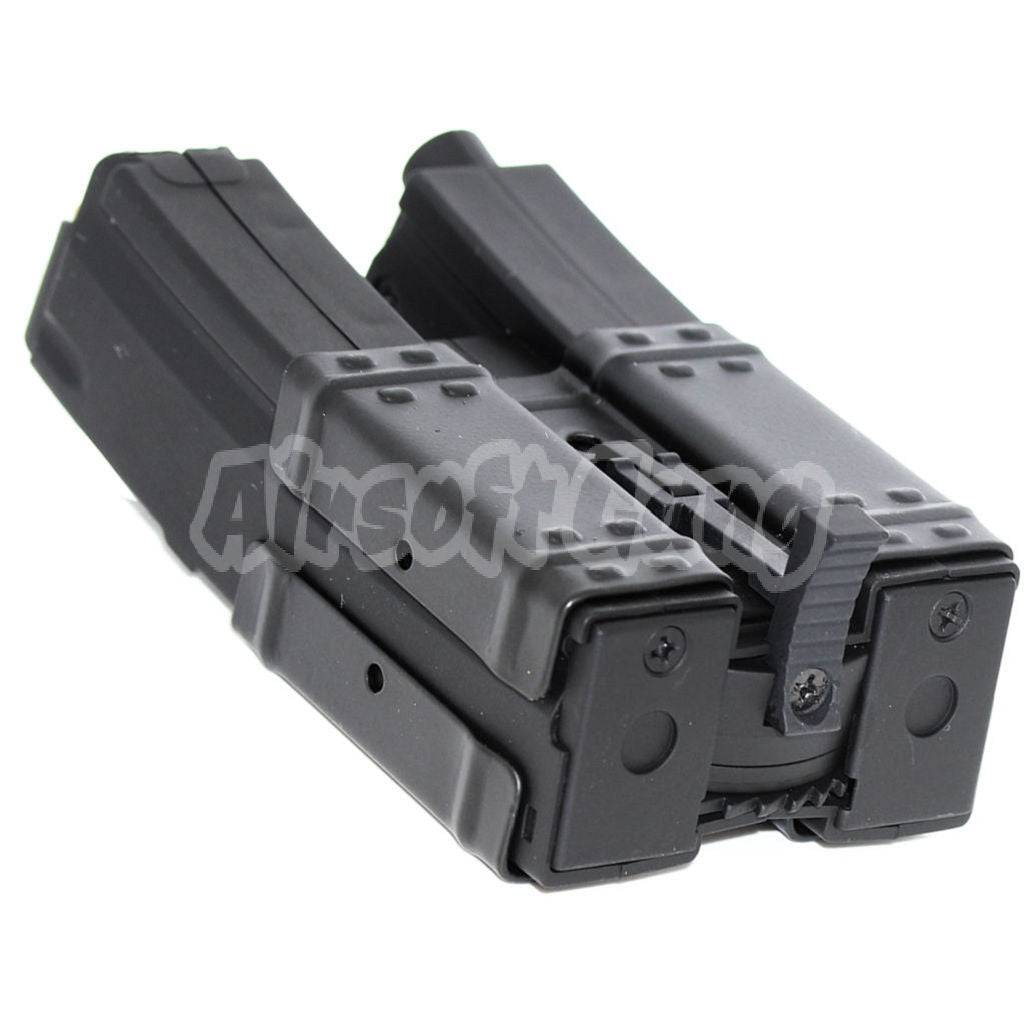 CYMA 250rd Short Type Mag Hi-Cap Dual Magazine For MP5 Series CYMA / Jing Gong JG / Tokyo Marui / Classic Army / ICS AEG Airsoft Black