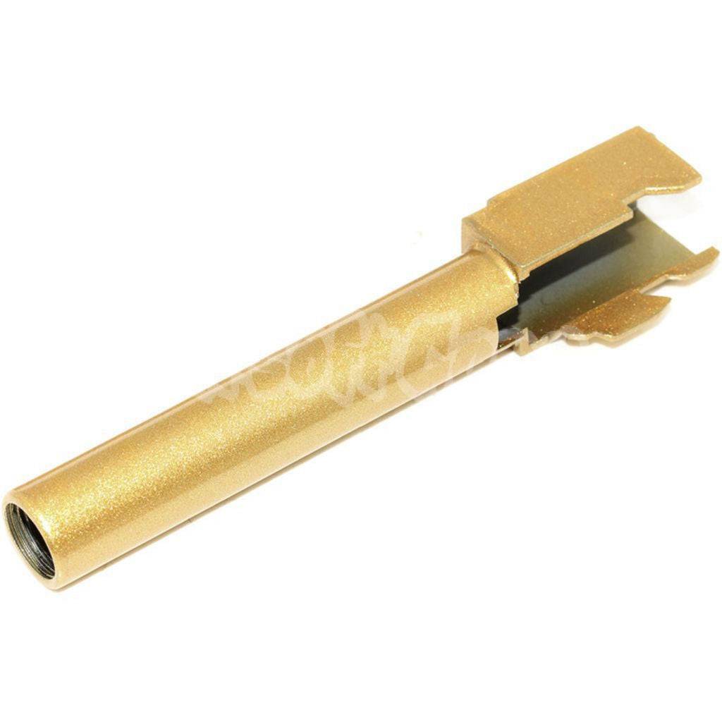 BELL 110mm Outer Barrel -12mm CCW For BELL ARMY Tokyo Marui G17 GBB Pistol Airsoft Gold