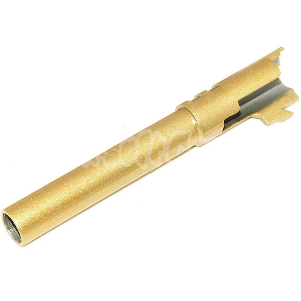 BELL 123mm Outer Barrel -12mm CCW For BELL ARMY Tokyo Marui 1911 GBB Pistol Airsoft Gold