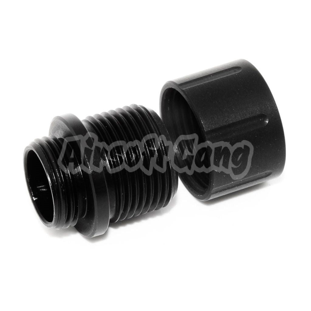 Airsoft Barrel Silencer Compensator Adaptor For G17 -12mm CCW -14mm CCW with Thread Cover