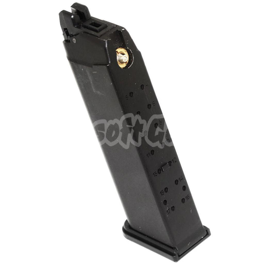 BELL 25rd Gas Mag Metal Magazine For BELL / Tokyo Marui G17 Series GBB Pistol Airsoft Black