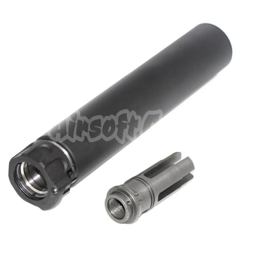 5KU 213mm SOCOM762 RC Suppressor Silencer with -14mm CCW Flash Hider Black