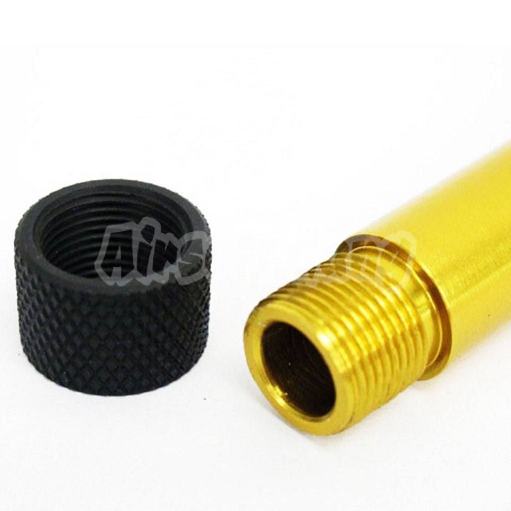 5KU Aluminium Ultra Light Threaded Barrel +14mm CW For Tokyo Marui G17 GBB Pistol Airsoft Gold