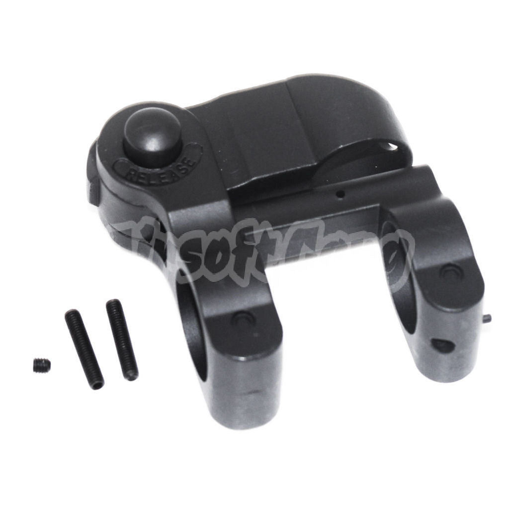 CYMA SPR Style MK12 MOD 0 Tactical Flip Up Front Sight For M4 M16 Series AEG Rifle Black