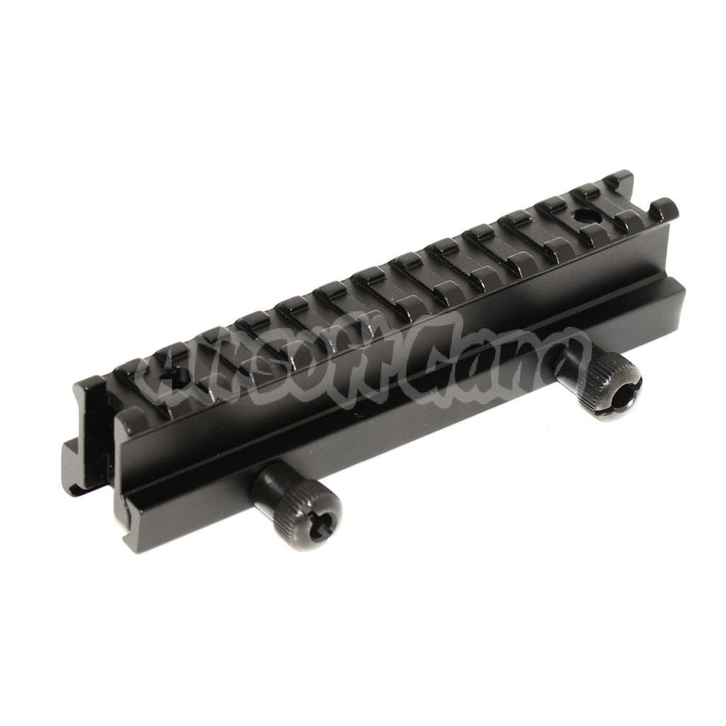 20mm 14-Slots 0.8" Inch See Through Mini Riser Mount Black