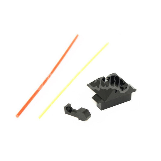PPS Glow Fiber Optic Front Rear Sight For Tokyo Marui G17 Pistol Airsoft