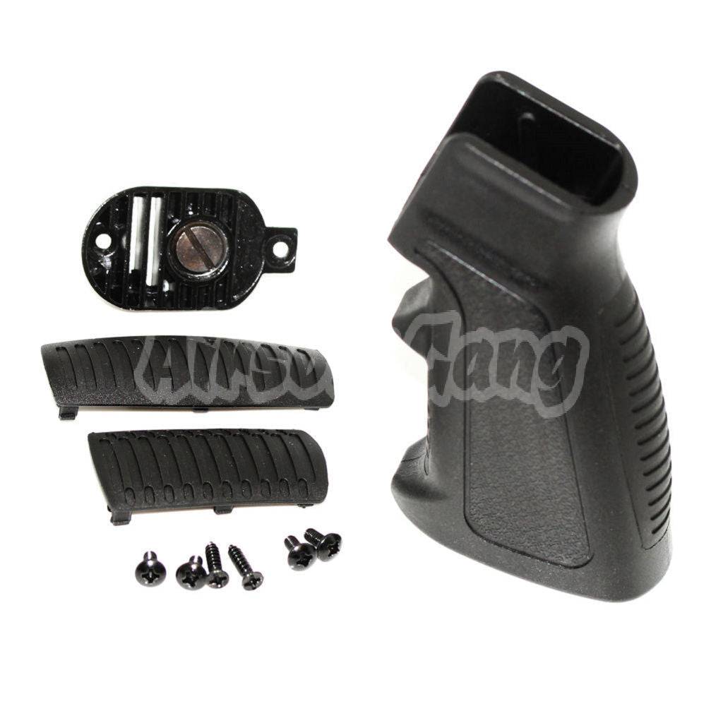 APS Changeable Front And Rear Pad Phantom Overload Pistol Grip For M4 M16 Series AEG Airsoft Black