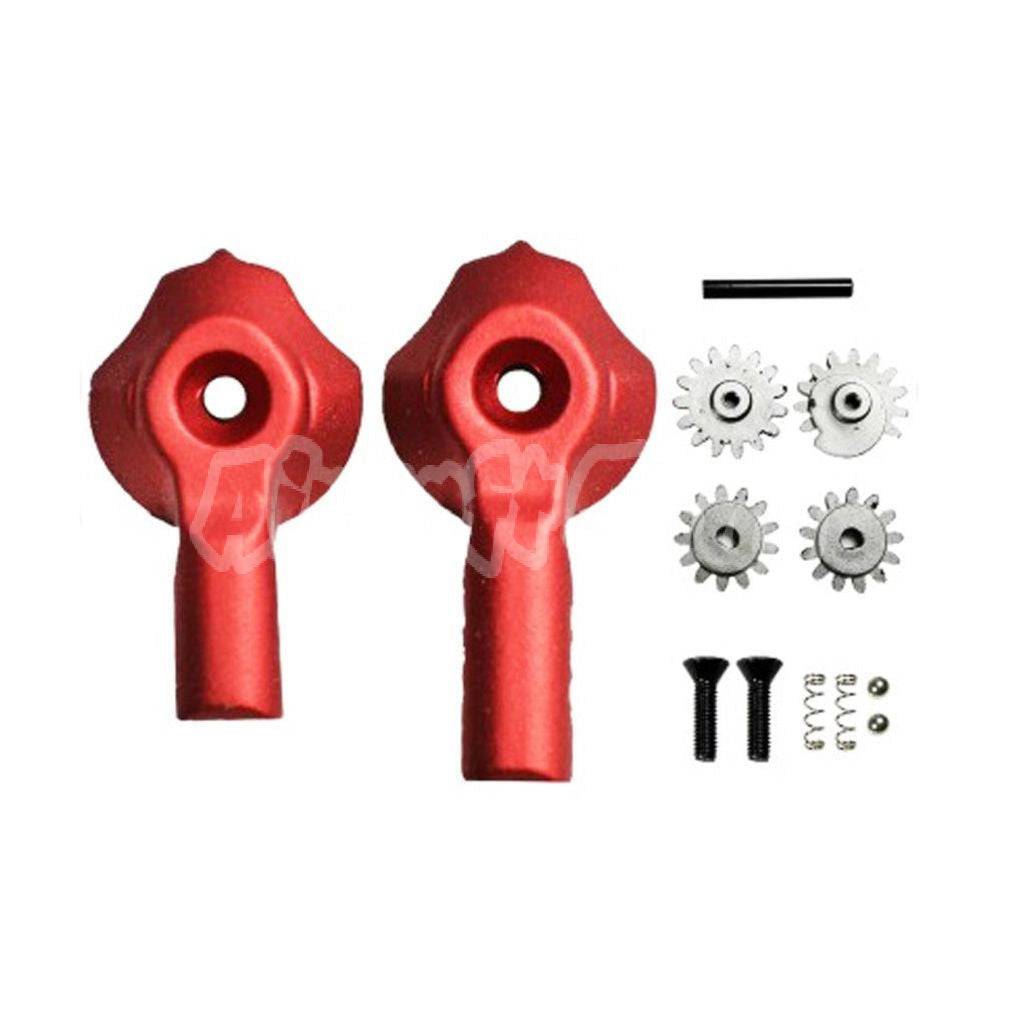 APS Phantom Extremis Rifle (PER) V2 Silver Edge Long/Short Ambi Fire Selector For PER M4 M16 Series AEG Airsoft Red