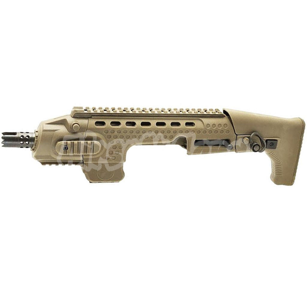 APS Caribe Action Combat Pistol Carbine Conversion Kit For G17 G18C Pistol Airsoft Dark Earth Tan