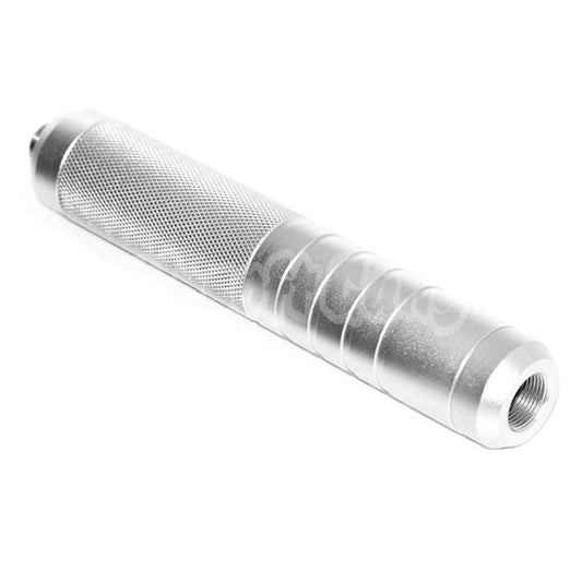 146mm 5.75" Inches Noise Damping Bowl Suppressor Silencer Barrel Extension Tube +/-14mm CW/CCW Threading Silver