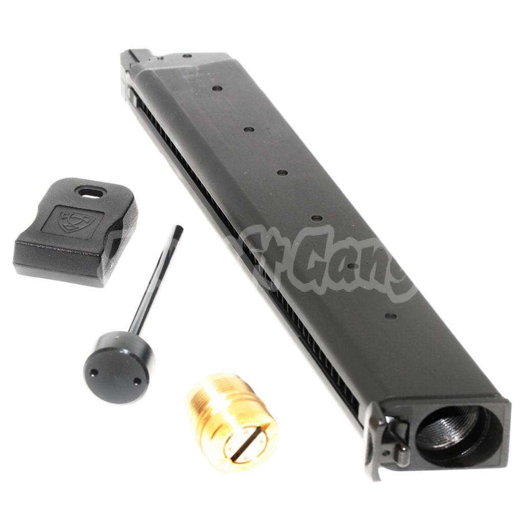 APS 48rd Big Stick Extended Mag Co2 Magazine For ACP601 ACP606 A-CAP Z1-CAP Black Hornet Dragonfly Scorpion SHARK Spyder X1-CAP / Tokyo Marui / WE / Armorer Works Black