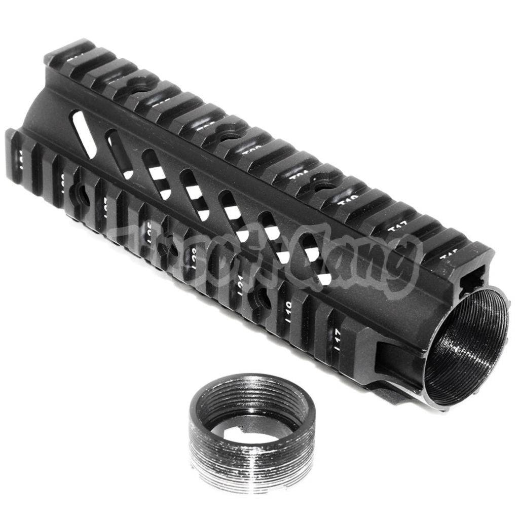 APS CNC Aluminum 176mm 7" Inches OD Free Float Rail System Handguard For M4 M16 Series AEG Airsoft