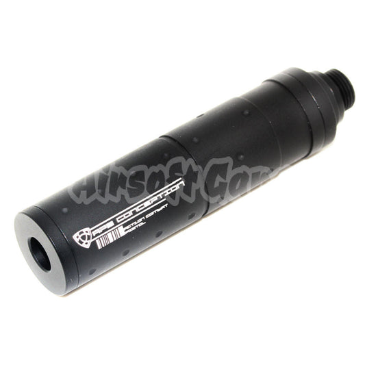 Airsoft APS Silencer with Adaptor -14mm -12mm CCW for ACP601 606 Black Hornet Tokyo Marui G17 Pistol