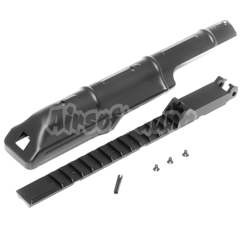 CYMA AK74U Upper Cover with 20mm Tactical Rail Rear Sight For CYMA Tokyo Marui AK74U Series AEG Airsoft Black